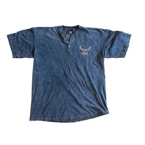 Vintage Harley Davidson Shirt XL Acid Wash Eagle St Pete Beach Florida Jim's